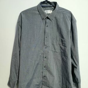 YvesSaintLaurent Button Casual Dress Shirt Size 17.5